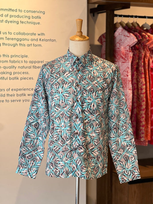 Men's Batik Shirt Long Sleeve (Exclusive) - 14