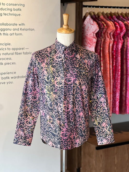 Men's Batik Shirt Long Sleeve - 04