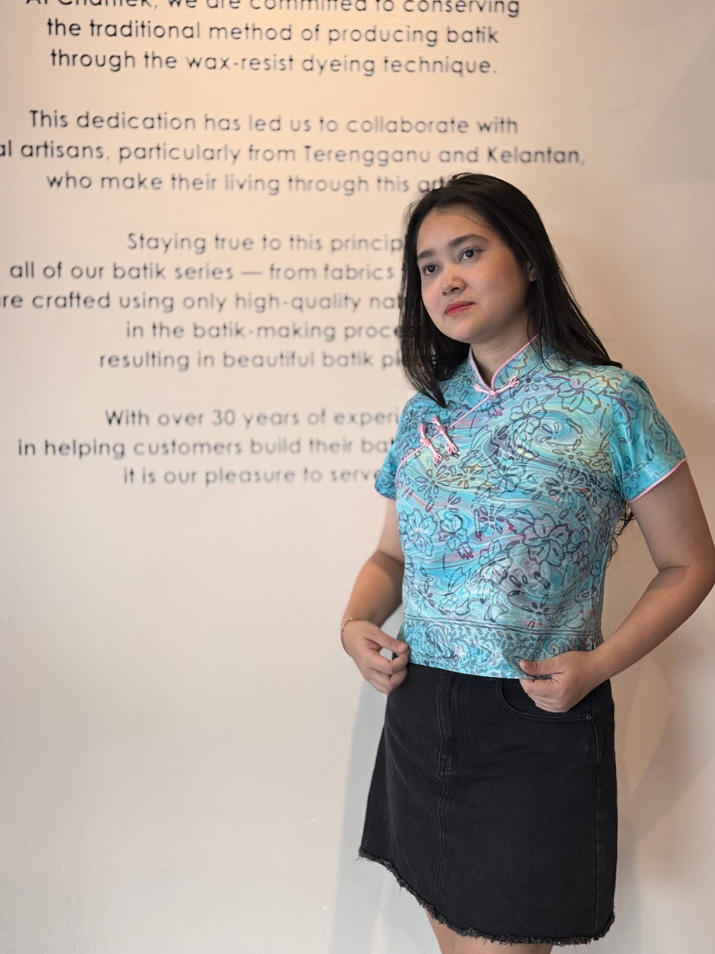 Pastel Qipao Top (Ombak Ganu) 17