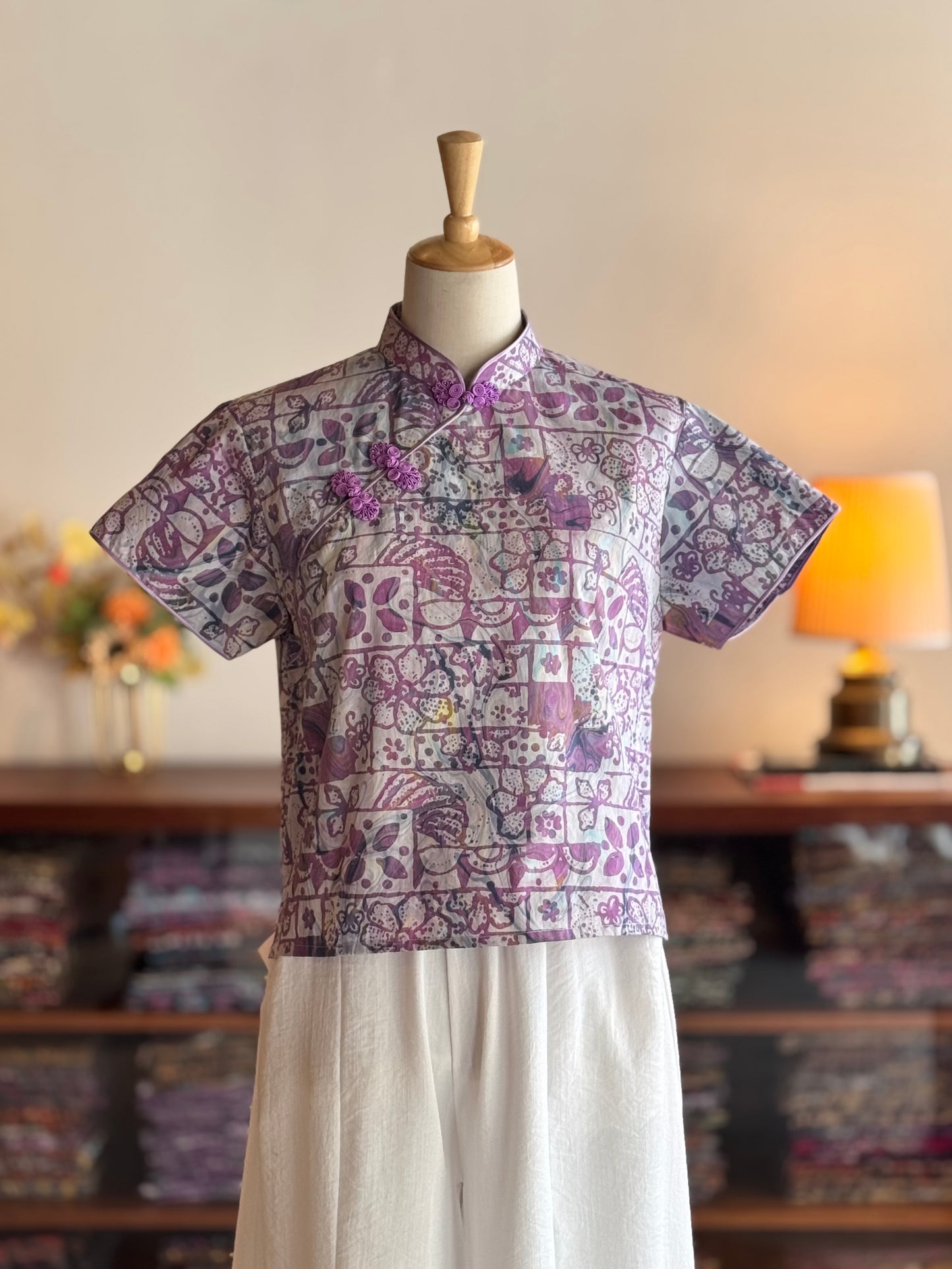 Pastel Qipao Top (Ombak Ganu) 13