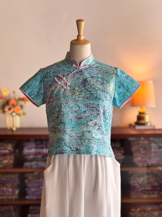 Pastel Qipao Top (Ombak Ganu) 03