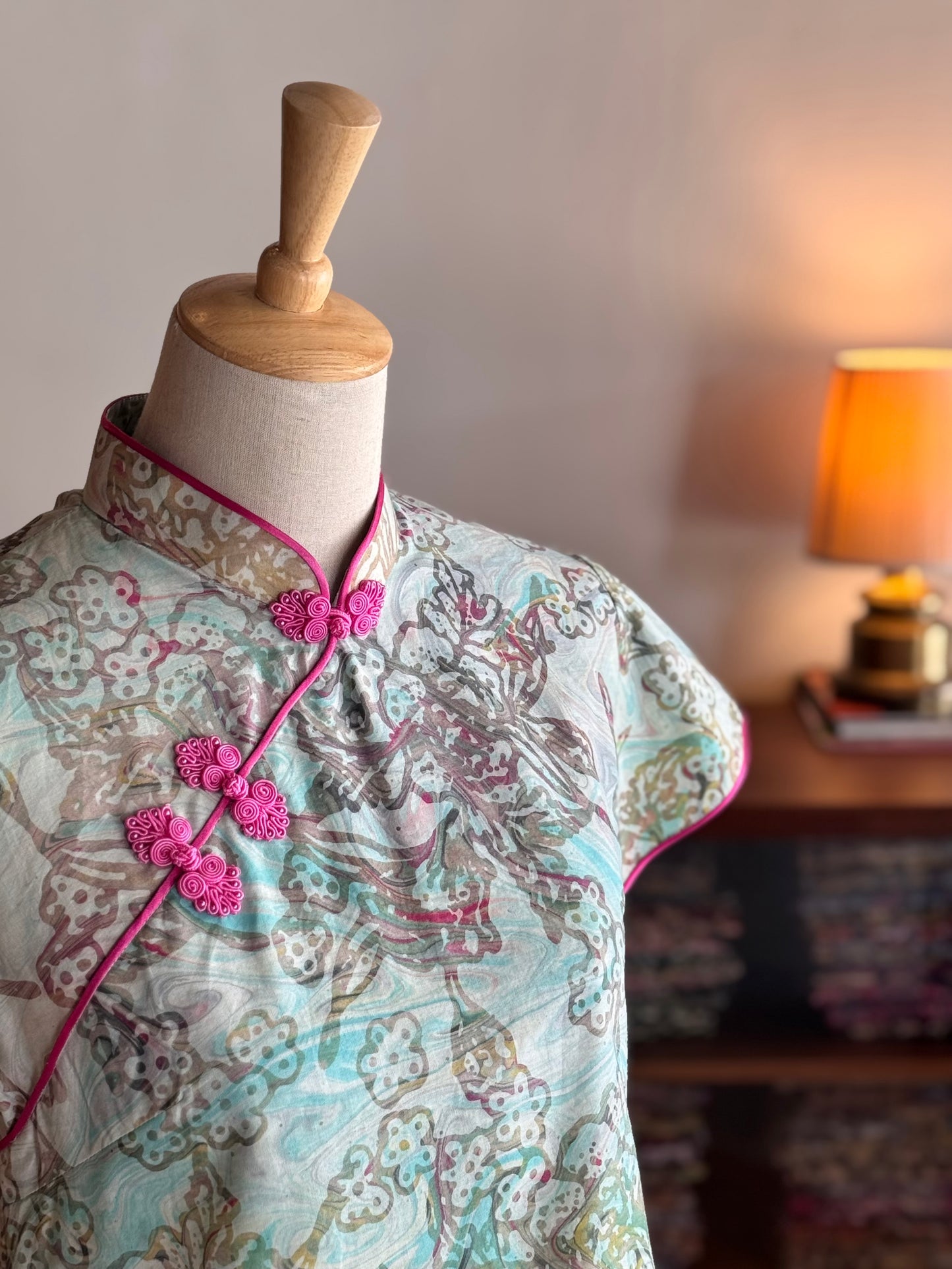 Pastel Qipao Top (Ombak Ganu) 01