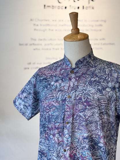 Men's Shirt Short Sleeve Mandarin collar - 19