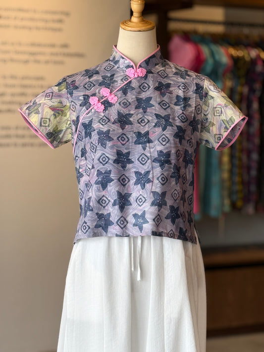 Pastel Qipao Top (Ombak Ganu) 13