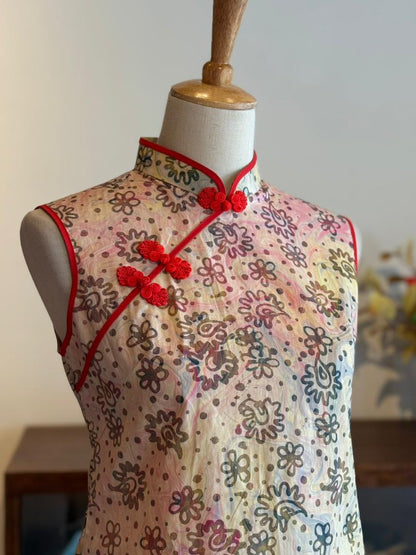 Sleeveless Qipao Top 15