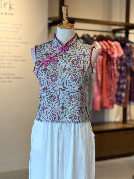 Sleeveless Qipao Top 04