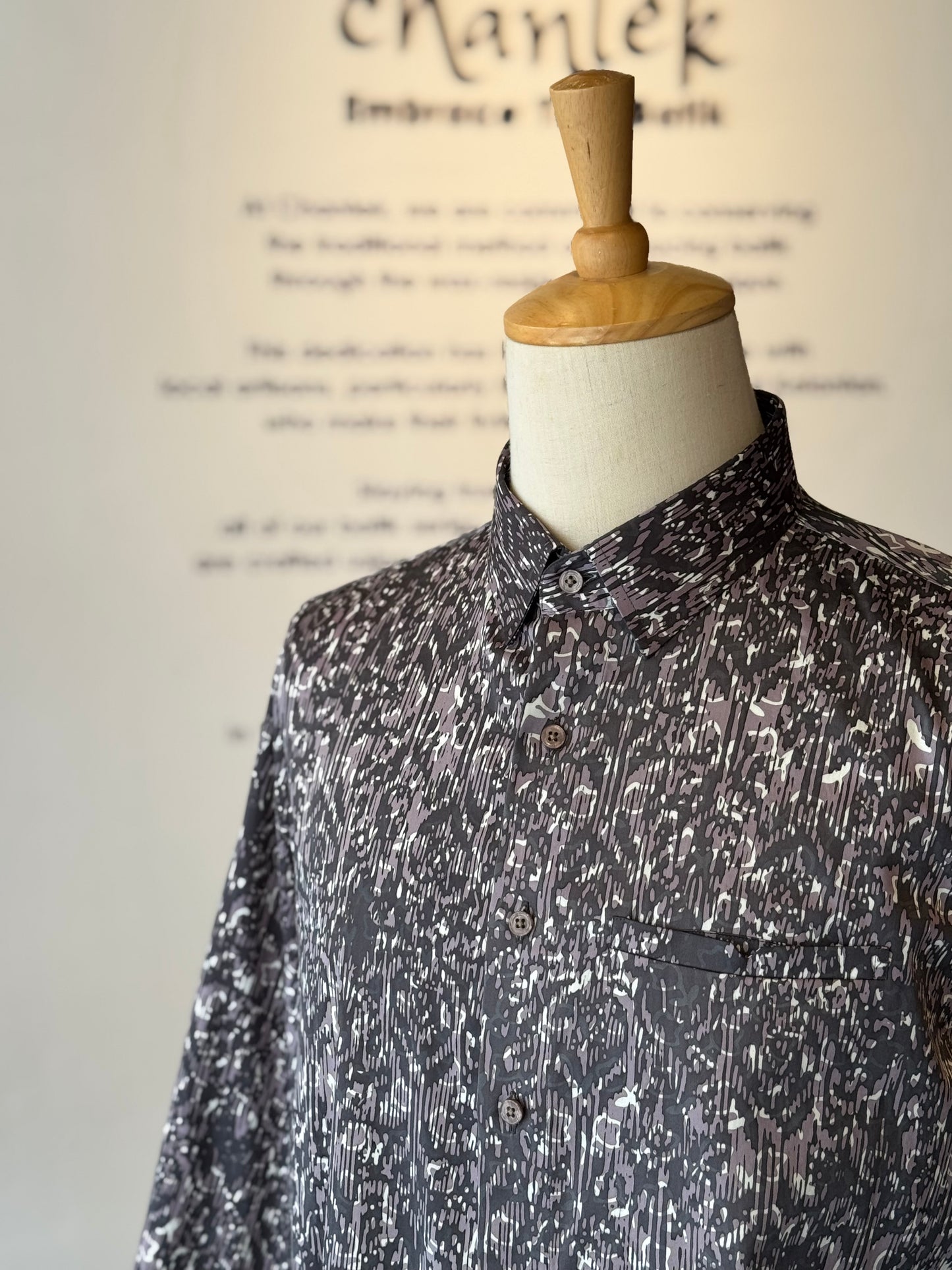 Men's Shirt Long Sleeve Classic Collar - Exclusive Satin 03