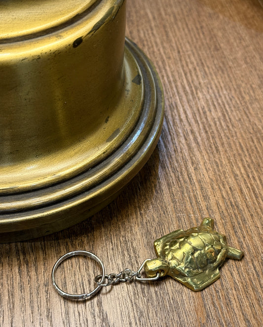 Copper Turtle Key Chain - Green Turtle