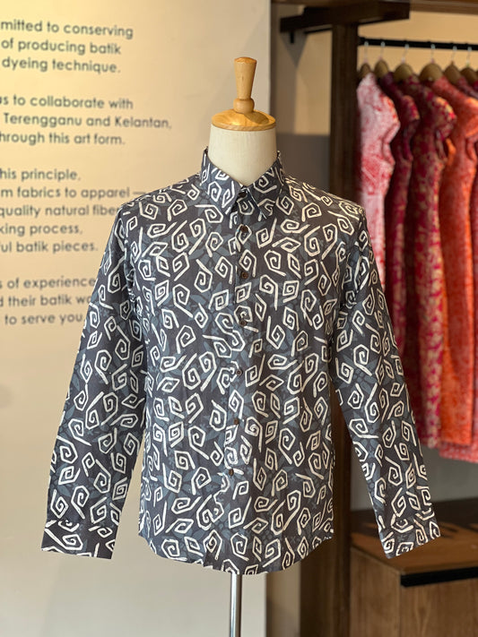 Men's Batik Shirt Long Sleeve (Exclusive) - 10