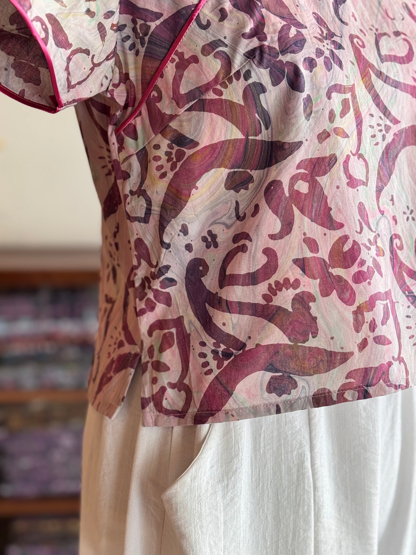 Pastel Qipao Top (Ombak Ganu) 08