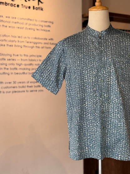 Men's Shirt Short Sleeve Mandarin Collar - Exclusive Satin 11