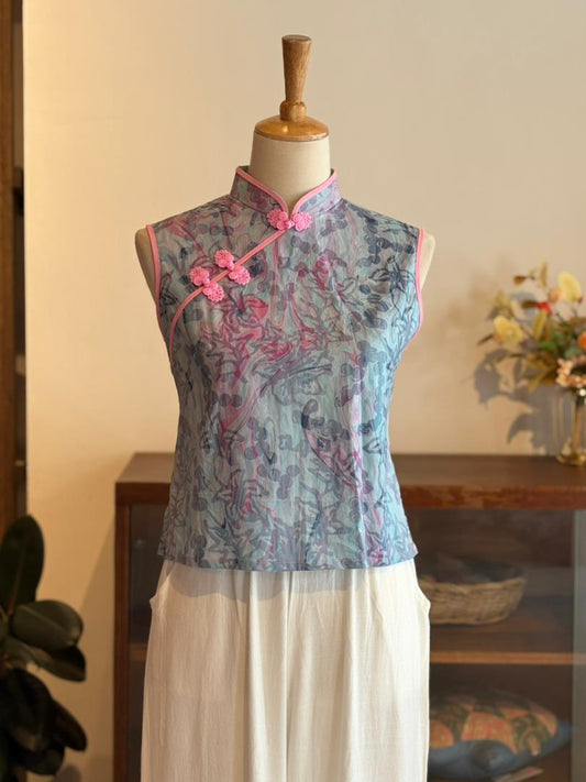 Sleeveless Qipao Top 13