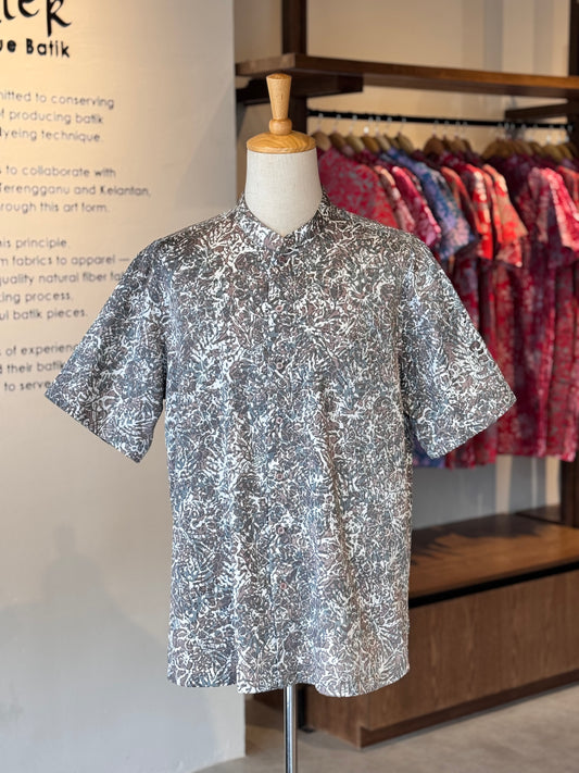 Men's Shirt Short Sleeve Mandarin Collar - Exclusive Satin 13