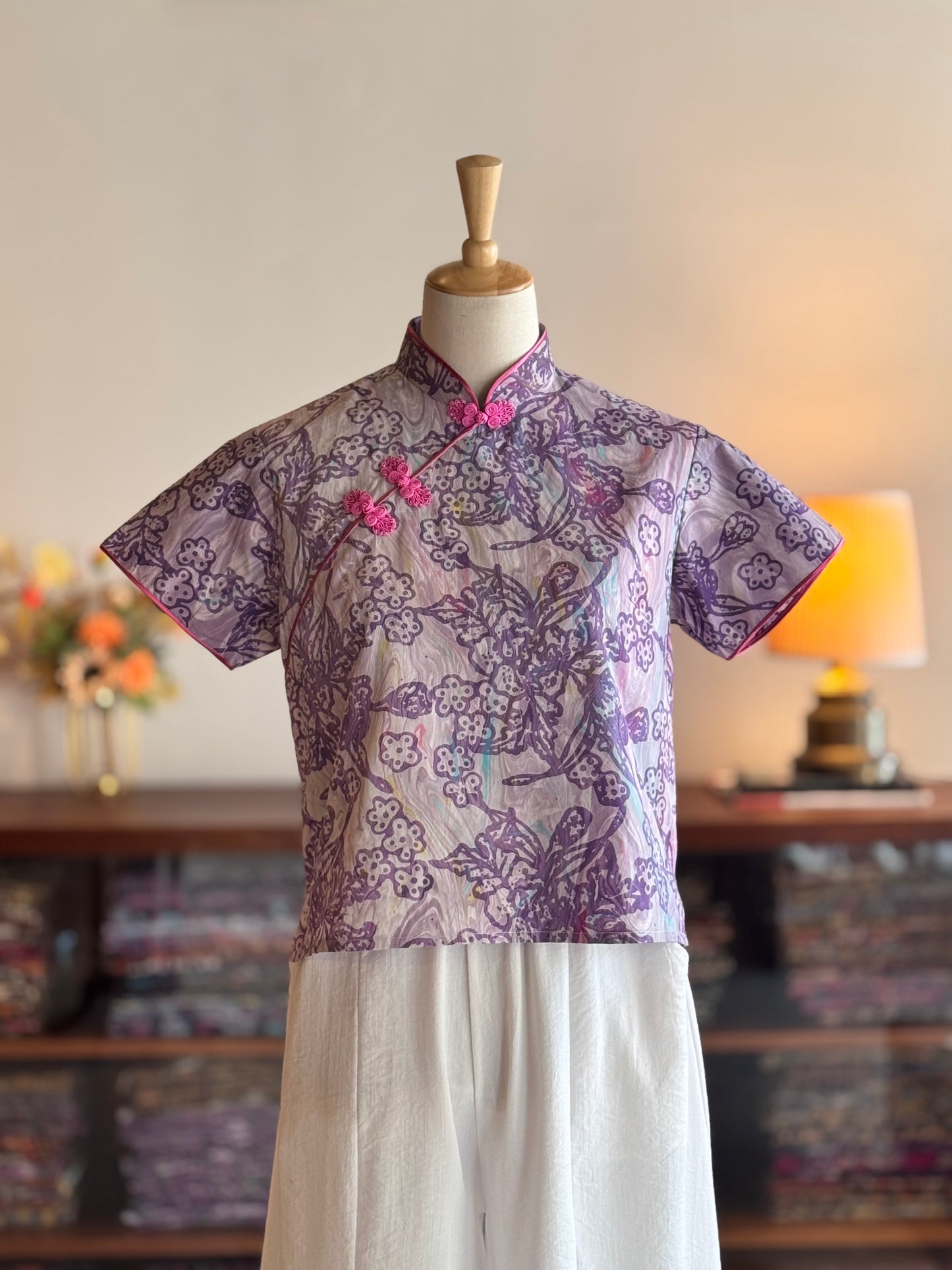 Pastel Qipao Top (Ombak Ganu) 08