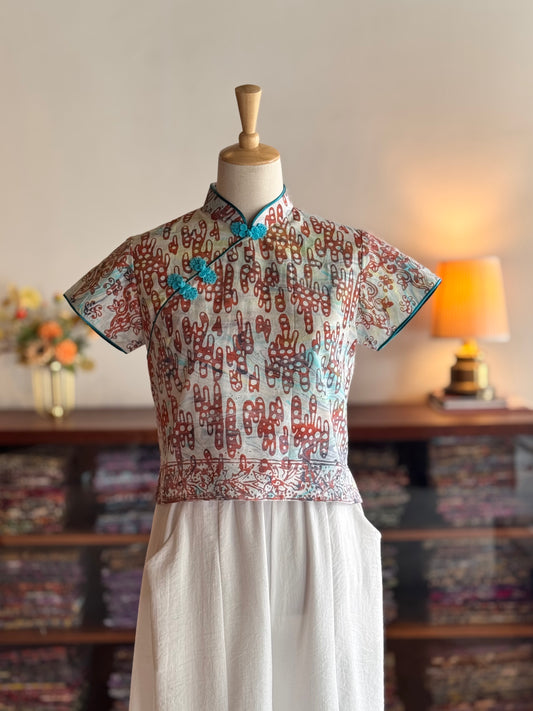 Pastel Qipao Top (Ombak Ganu) 12