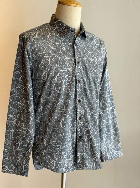 Men's Batik Shirt Long Sleeve - 02