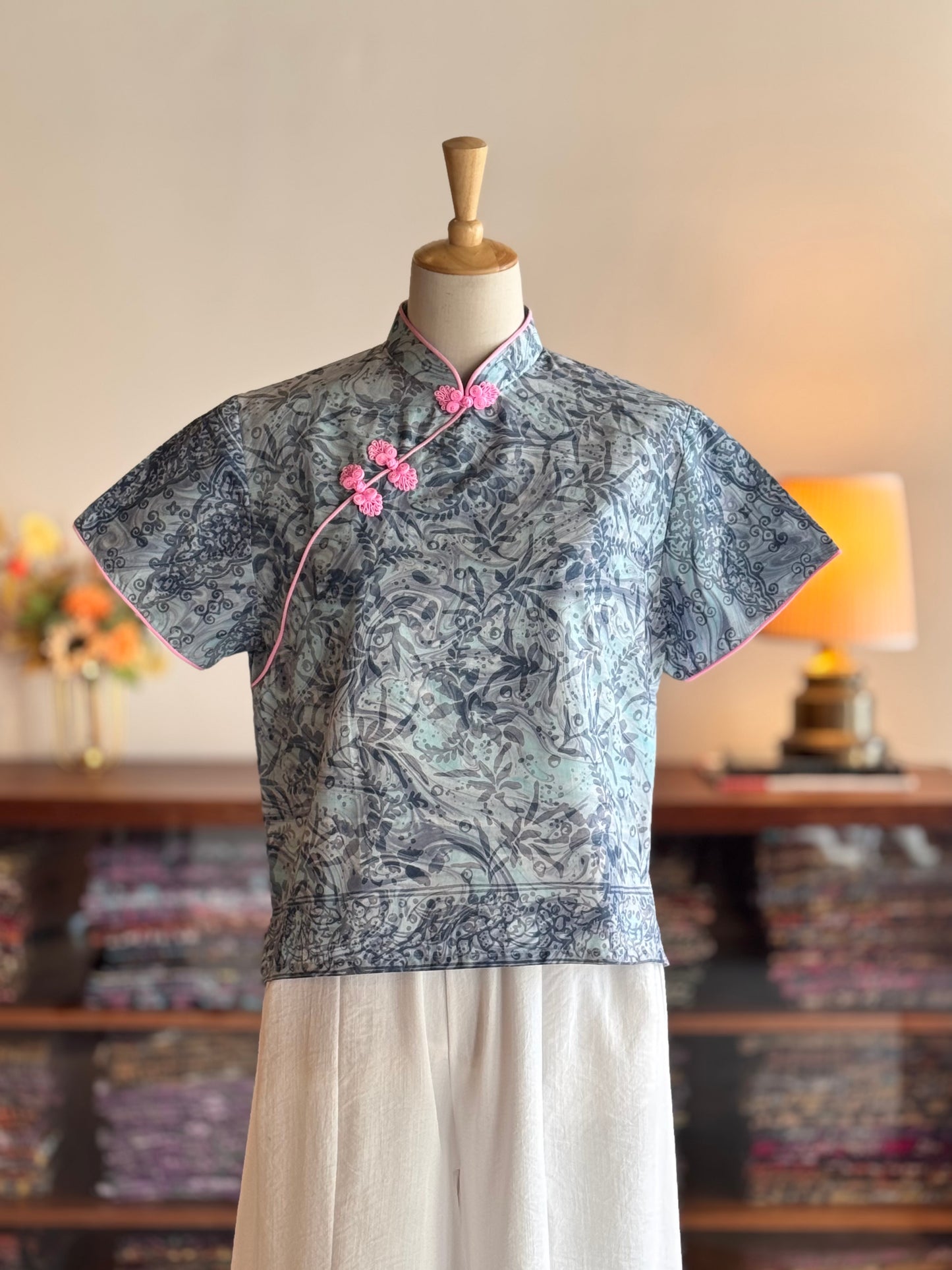 Pastel Qipao Top (Ombak Ganu) 16