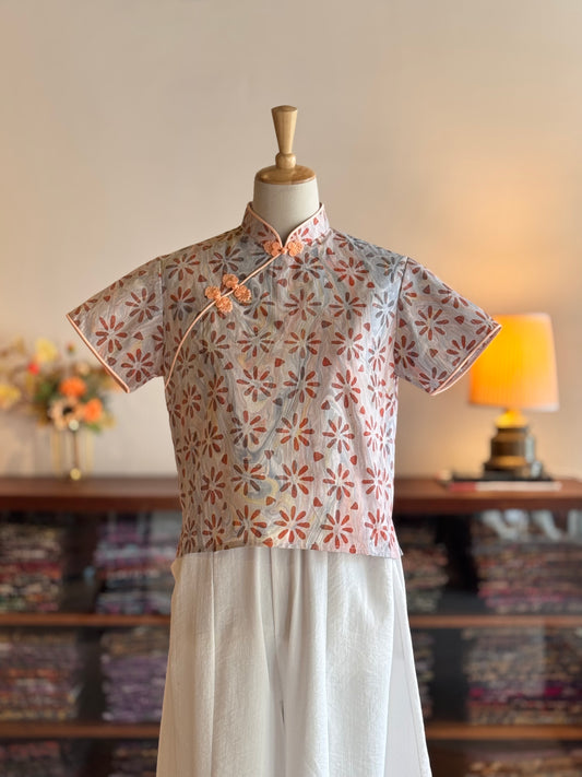 Pastel Qipao Top (Ombak Ganu) 01