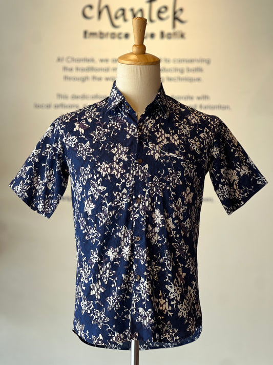 Men's Batik Shirt Short Sleeve - 29