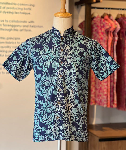 Men's Shirt Short Sleeve Mandarin collar - 09