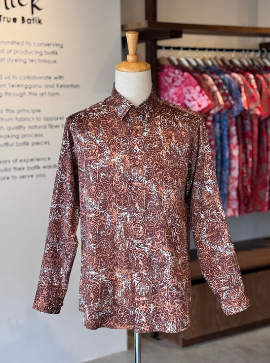 Men's Shirt Long Sleeve Classic Collar - Exclusive Satin 08