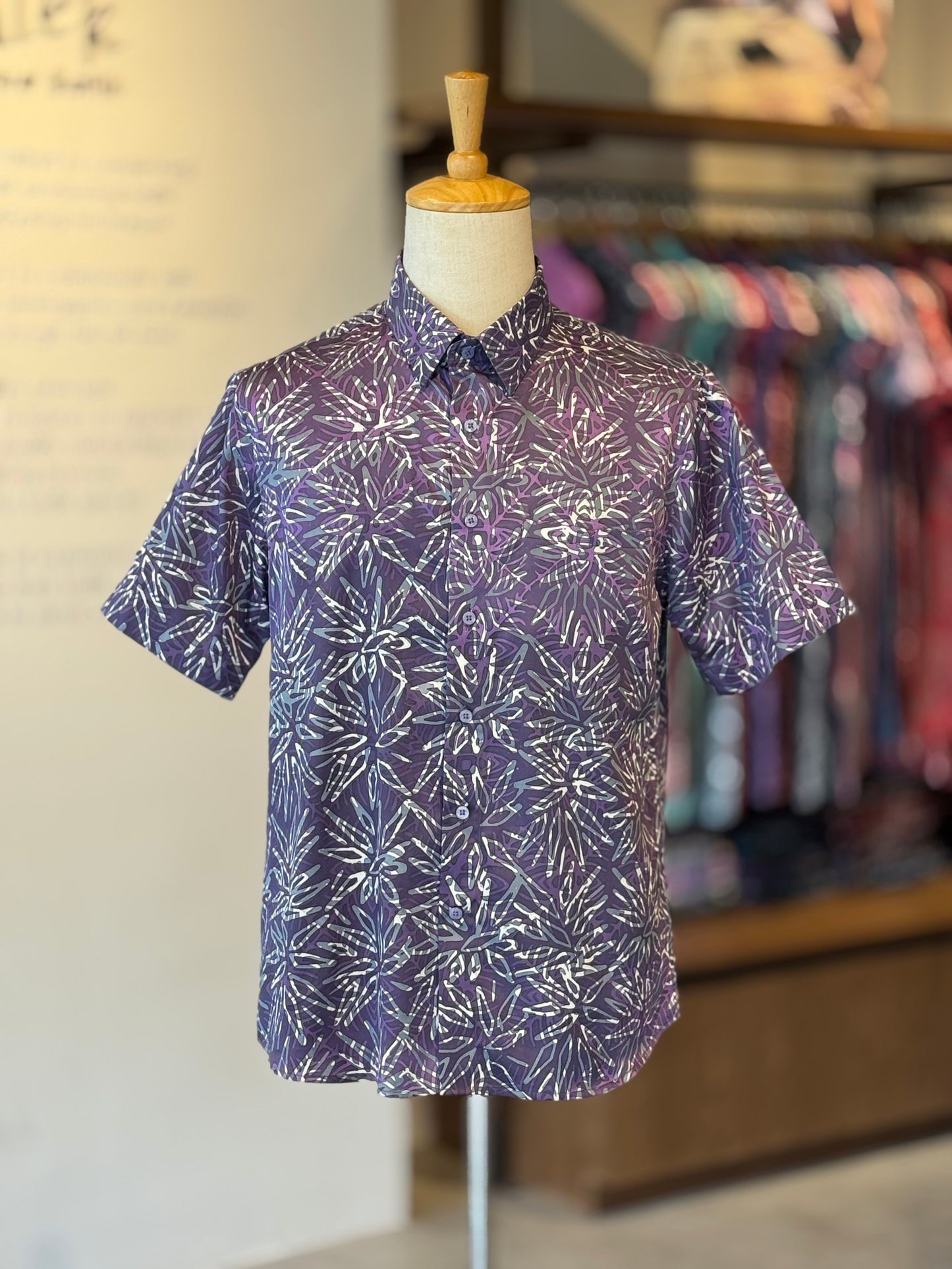 Men's Shirt Short Sleeve Classic Collar - Exclusive Satin 23