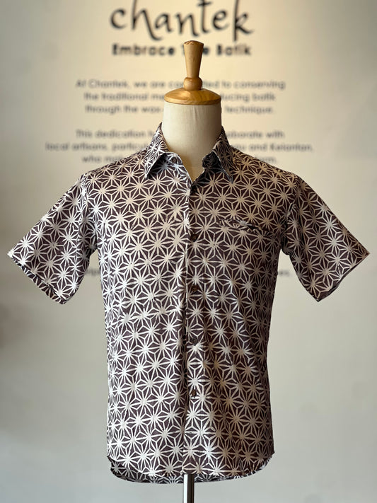 Men's Batik Shirt Short Sleeve - 31