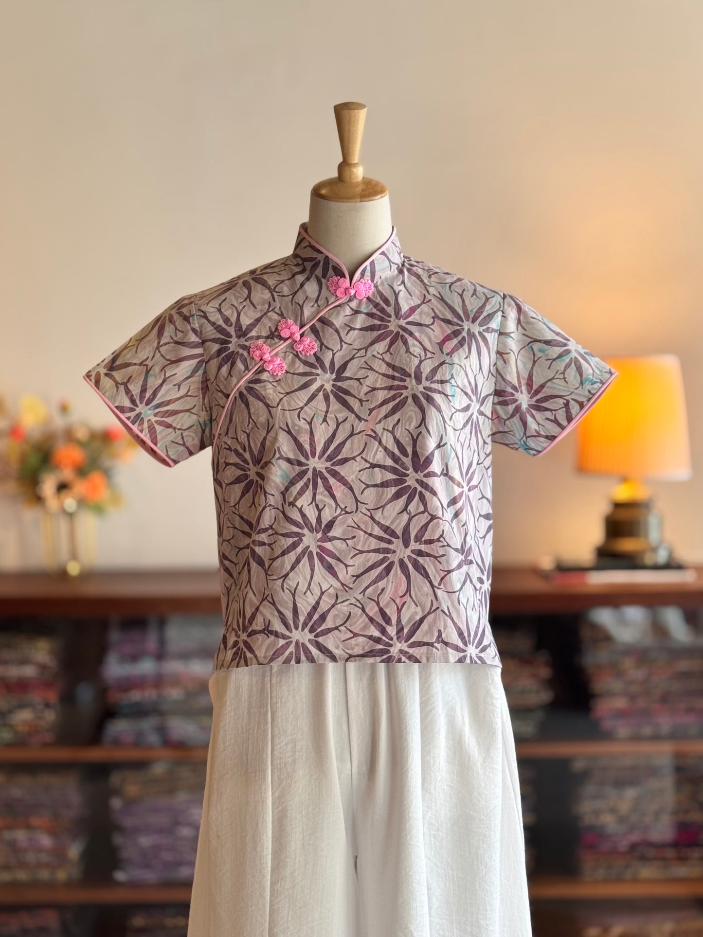 Pastel Qipao Top (Ombak Ganu) 03