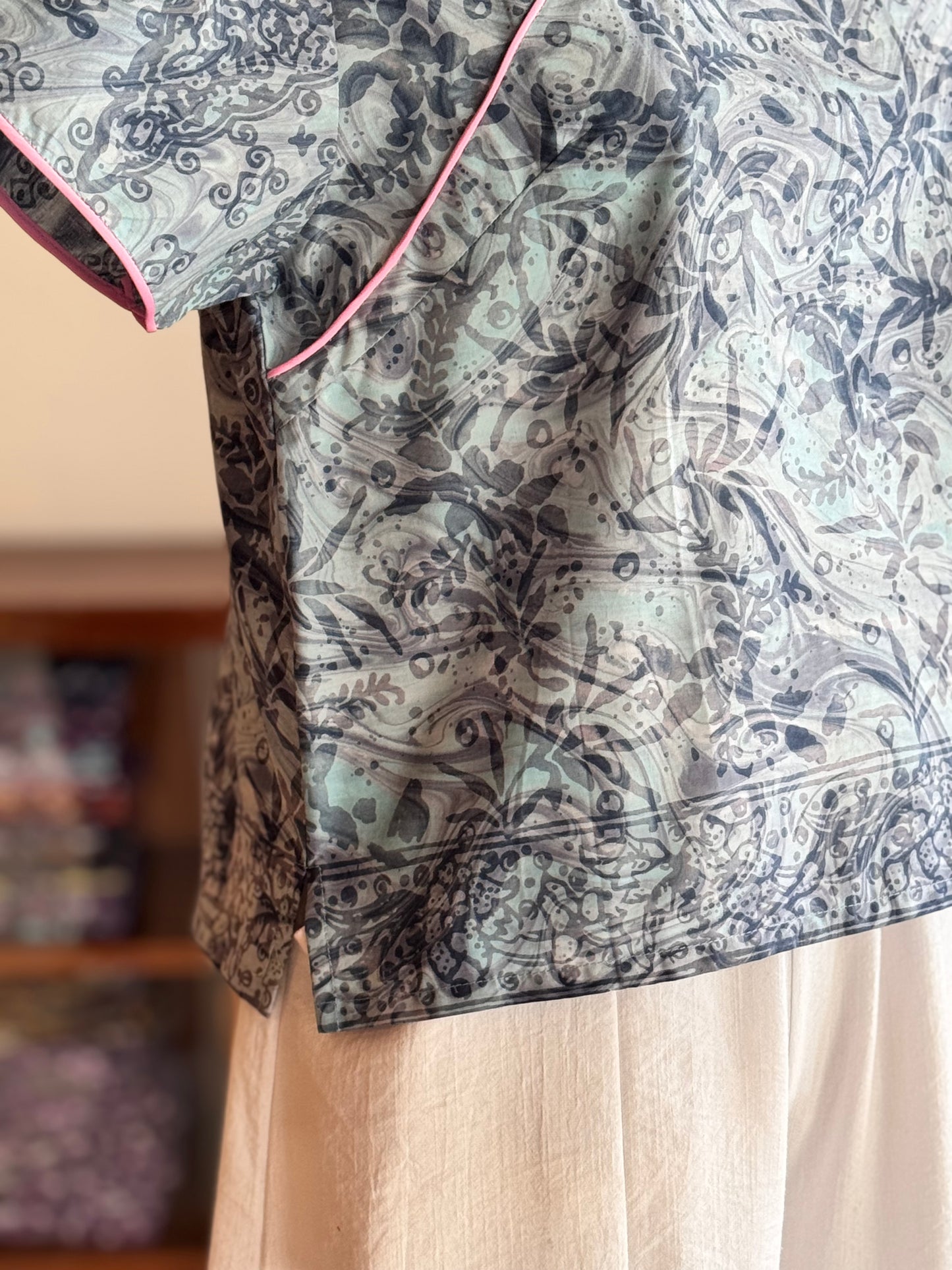 Pastel Qipao Top (Ombak Ganu) 16