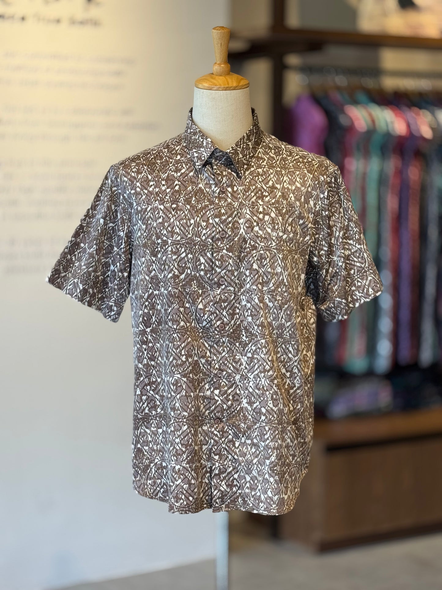 Men's Shirt Short Sleeve Classic Collar - Exclusive Satin 24