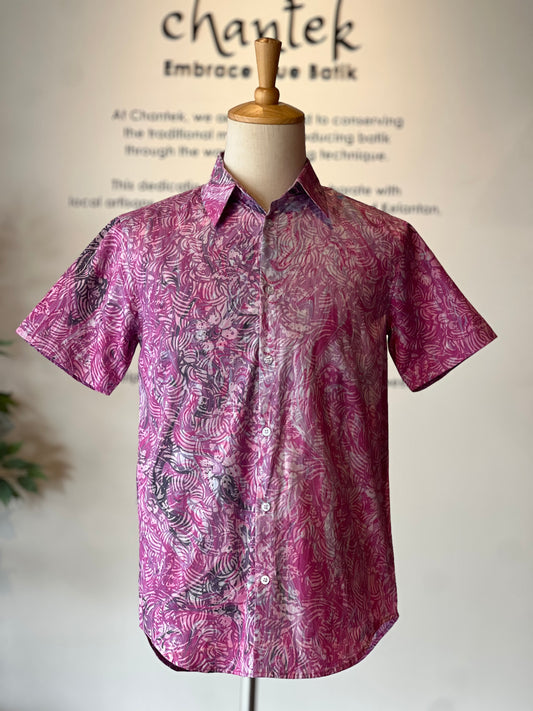 Men's Batik Shirt Short Sleeve - 24