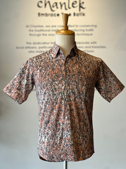 Men's Batik Shirt Short Sleeve - 33