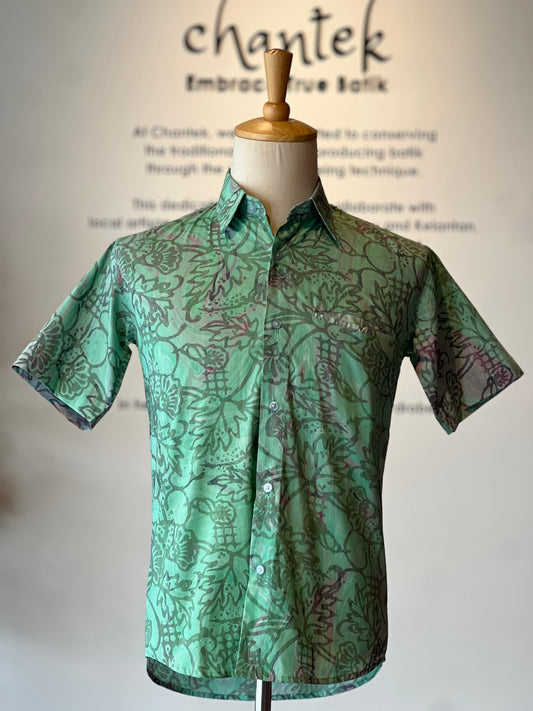 Men's Batik Shirt Short Sleeve - 26