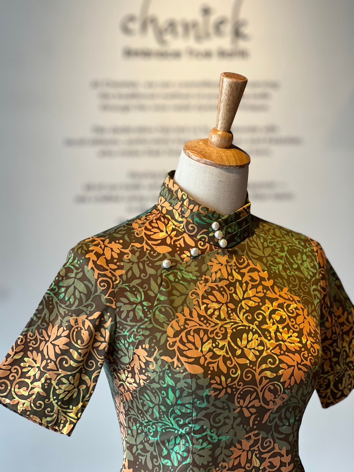 Qipao Sue Ann with Sleeves 04