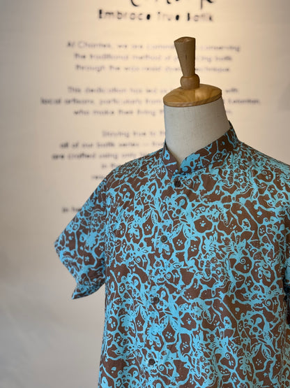 Men's Shirt Short Sleeve Mandarin collar - 23