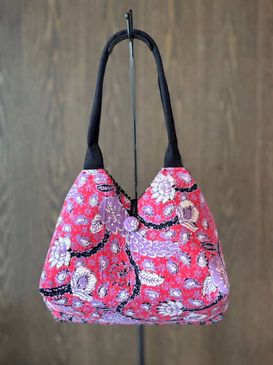 Julia Reversible Batik Handbag - 04