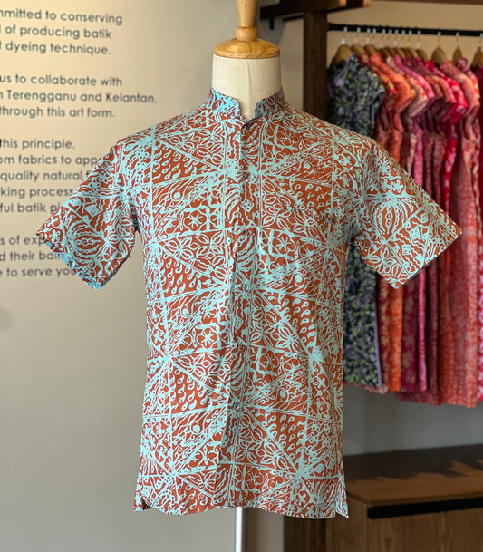 Men's Shirt Short Sleeve Mandarin collar - 07