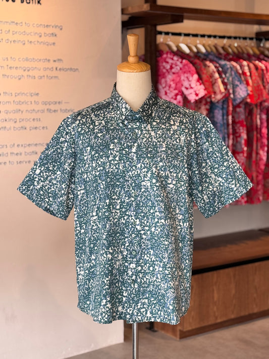 Men's Shirt Short Sleeve Classic Collar - Exclusive Satin ‘X’ 13