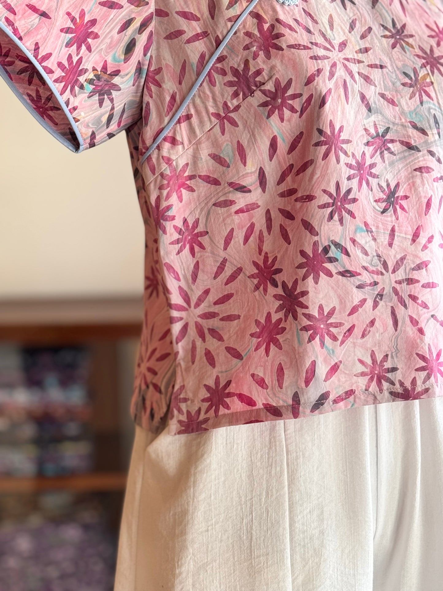 Pastel Qipao Top (Ombak Ganu) 09