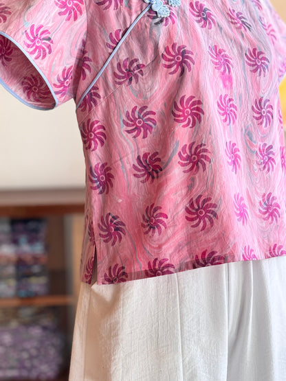 Pastel Qipao Top (Ombak Ganu) 14