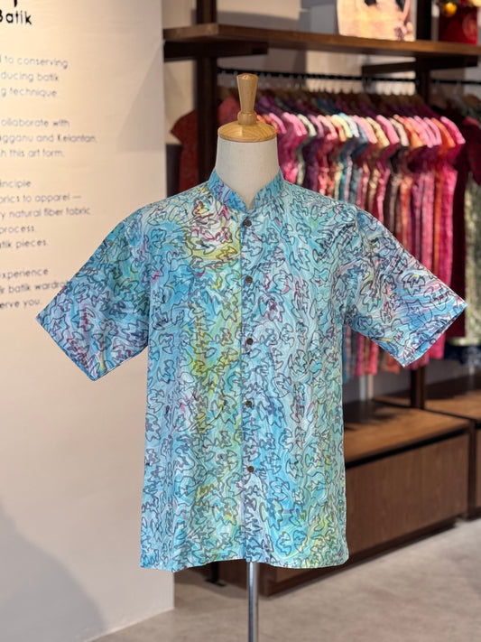 Men's Shirt Short Sleeve Mandarin collar - 33