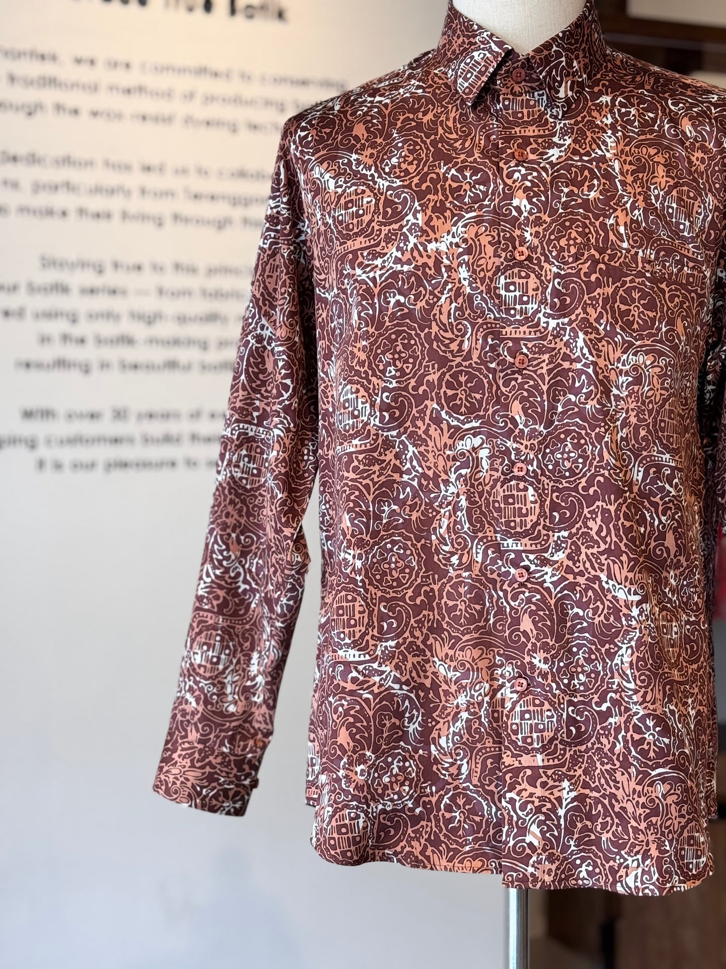 Men's Shirt Long Sleeve Classic Collar - Exclusive Satin 08