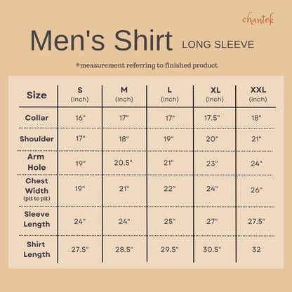 Men's Batik Shirt Long Sleeve (Exclusive) - 14