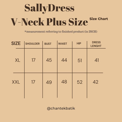 Sally Dress V-Neck Plus Size - 02