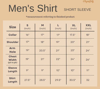 Men's Shirt Short Sleeve Classic Collar - Exclusive Satin 15