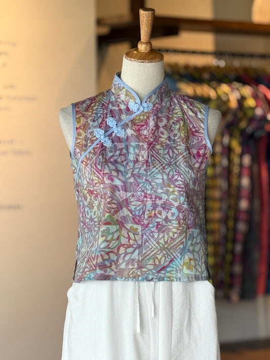 Sleeveless Pastel Qipao Top 01