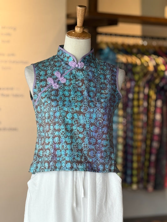 Sleeveless Pastel Qipao Top 02