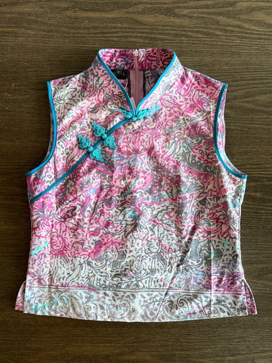 Sleeveless Pastel Qipao Top 10