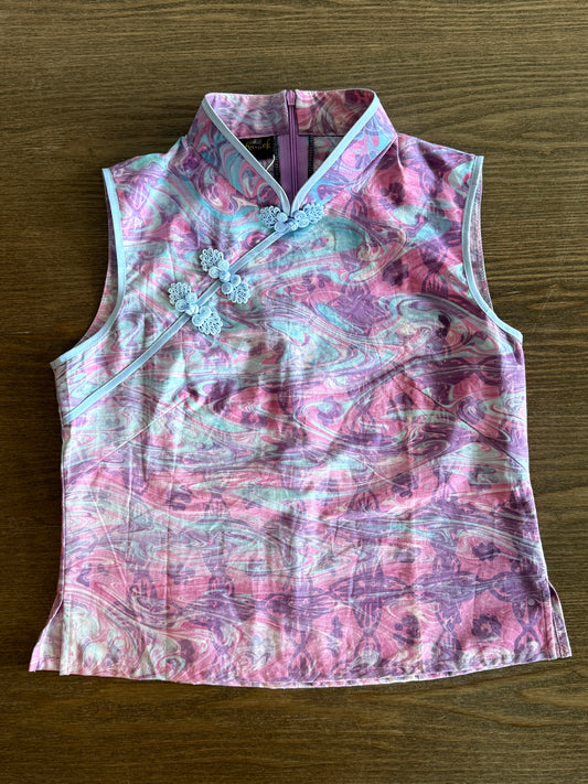 Sleeveless Pastel Qipao Top 11