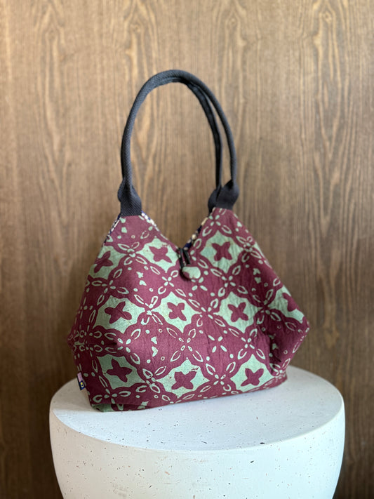 Julia Reversible Batik Handbag - 09